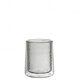 Glas doppelwandig rauch 10,5 cm
